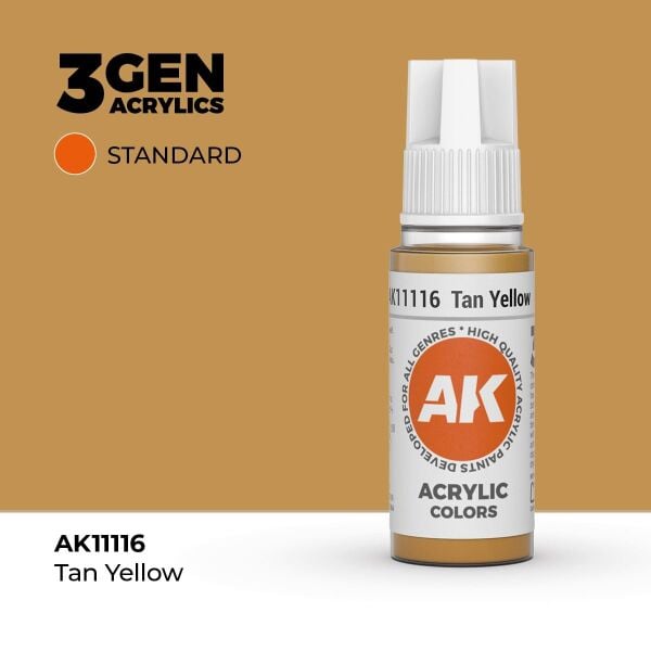 AK 11116 17 ml. Tan Yellow, 3GEN Akrilik Model Boyası