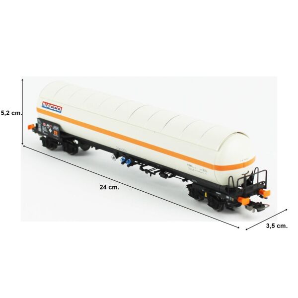 Piko (Expert) 24622 1/87 Ölçek, Nacco Lpg Tanklı, NL 6.Dönem, Model Tren Yük Vagonu