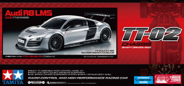 1/10 Audi R8 LMS 2008 (TT-02)