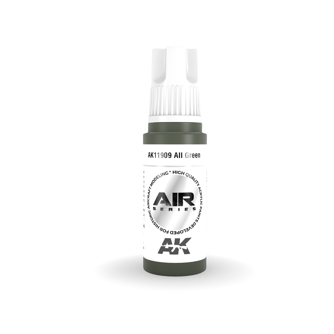 AK 11909 17 ml. AII Green, Aircraft Serisi 3GEN Akrilik Model Boyası