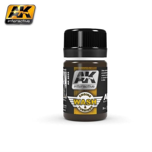 AK Interactive 2033 35 ml. Motor ve Pervane Eskitme Efekti, Wash Serisi Enamel Model Boyası