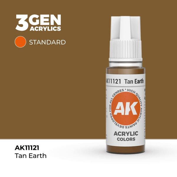 AK 11121 17 ml. Tan Earth, 3GEN Akrilik Model Boyası