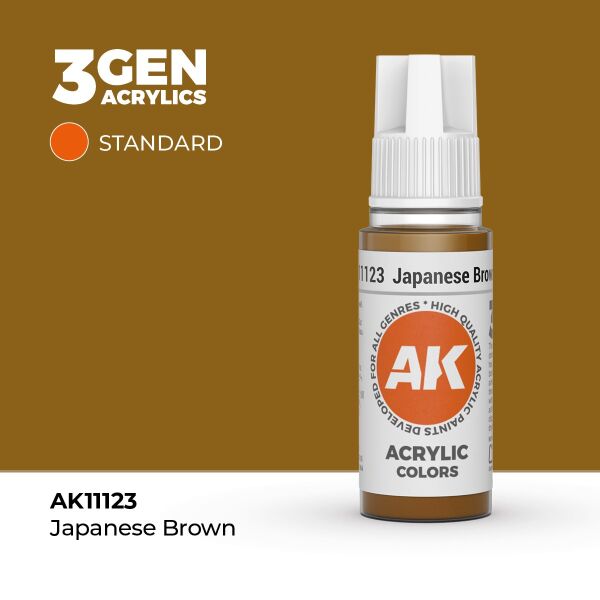 AK 11123 17 ml. Japanese Brown, 3GEN Akrilik Model Boyası