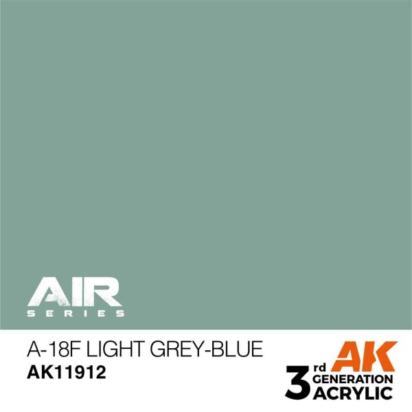 AK 11912 17 ml. A-18f Light Grey-Blue, Aircraft Serisi 3GEN Akrilik Model Boyası