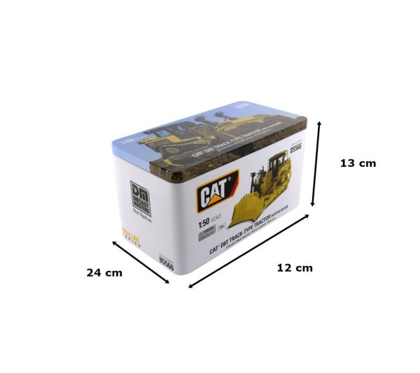 Diecast Masters 85566 1/50 Ölçek, Cat D8T Dozer ( 8u Bıçaklı ), Sergilemeye Hazır Metal İş Makinası Modeli