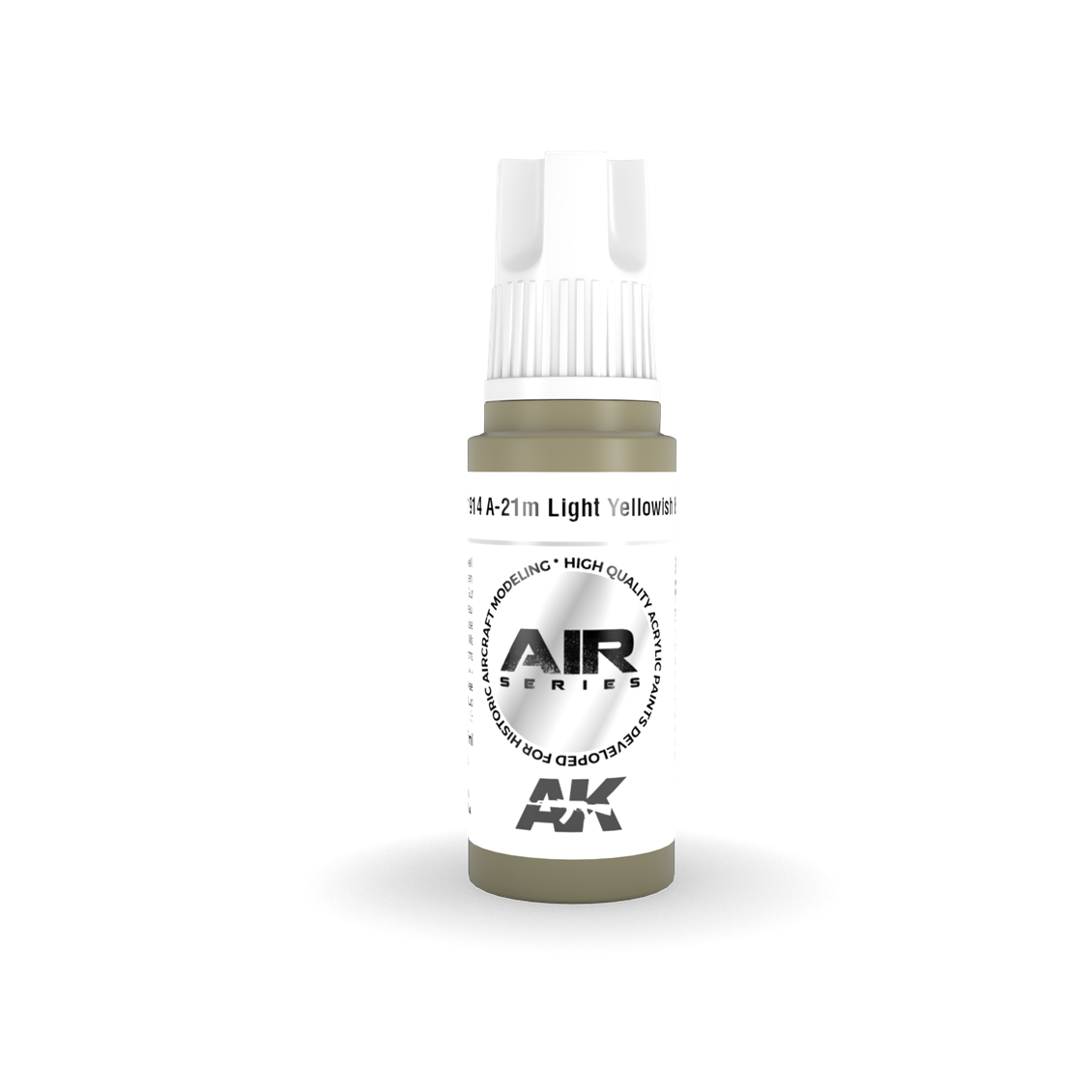 AK 11914 17 ml. A-21m Light Yellowish Brown, Aircraft Serisi 3GEN Akrilik Model Boyası