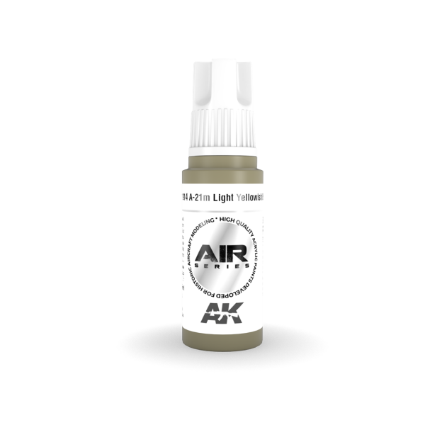 AK 11914 17 ml. A-21m Light Yellowish Brown, Aircraft Serisi 3GEN Akrilik Model Boyası