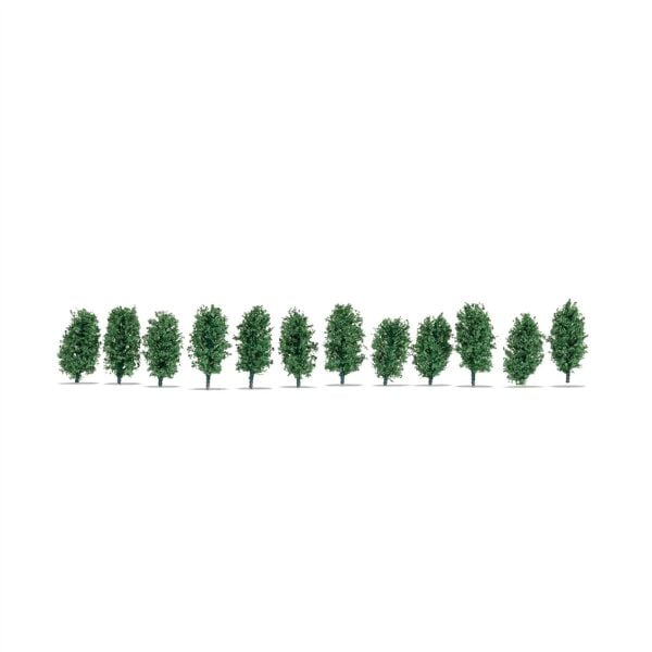 Noch 21547 Thuja Çitleri, 3 cm. 12 Adet, Diorama Malzemesi