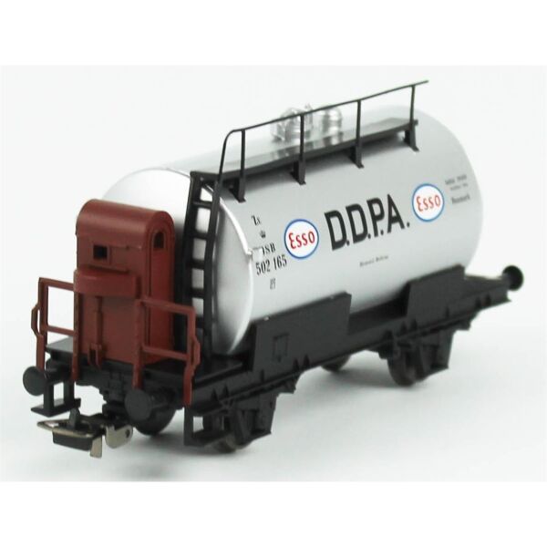 Piko (Hobby) 27715 1/87 Ölçek, Esso Tanklı ve Frenci Platformlu, DSB 3.Dönem, Model Tren Yük Vagonu