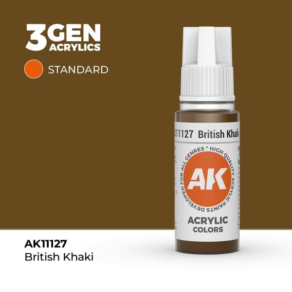 AK 11127 17 ml. British Khaki, 3GEN Akrilik Model Boyası