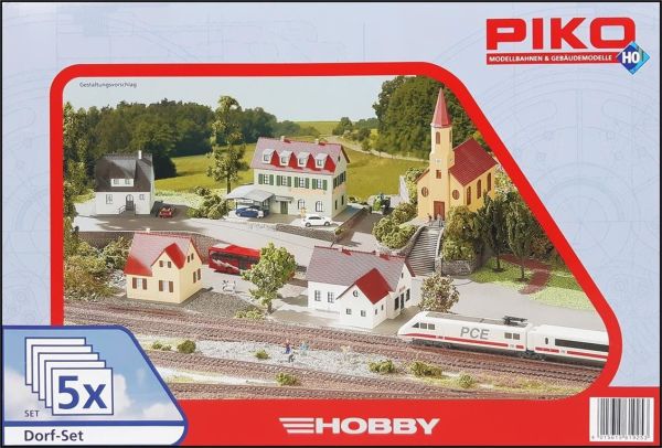 Piko 61925 1/87 Ölçek, Kırsal Binalar Seti, 5 Adet, Plastik Model Kiti