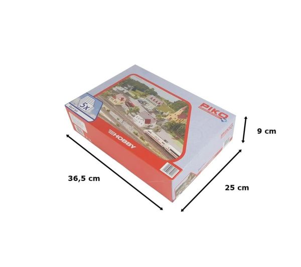 Piko 61925 1/87 Ölçek, Kırsal Binalar Seti, 5 Adet, Plastik Model Kiti
