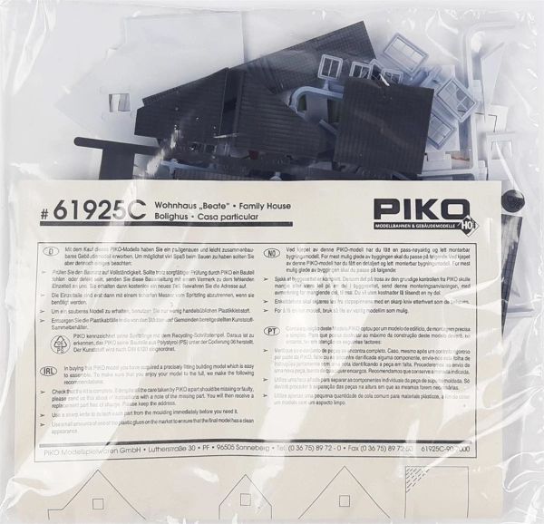 Piko 61925 1/87 Ölçek, Kırsal Binalar Seti, 5 Adet, Plastik Model Kiti