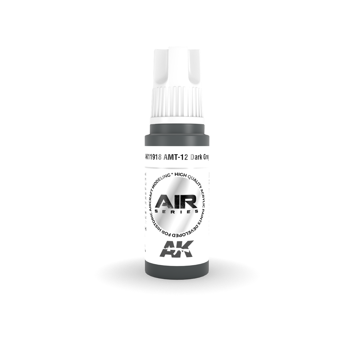 AK 11918 17 ml. AMT-12 Dark Grey, Aircraft Serisi 3GEN Akrilik Model Boyası