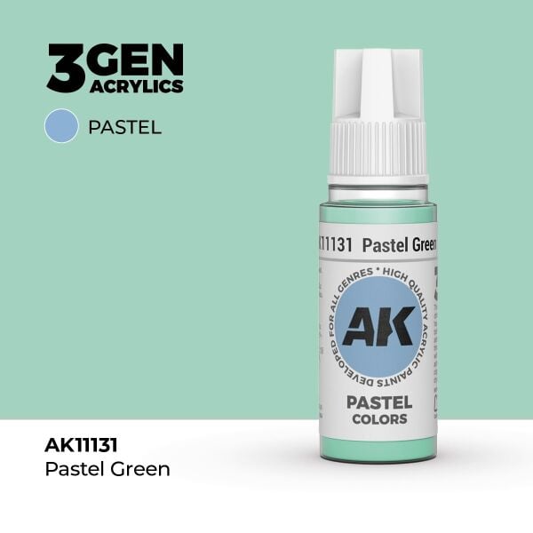 AK 11131 17 ml. Pastel Green, 3GEN Akrilik Model Boyası