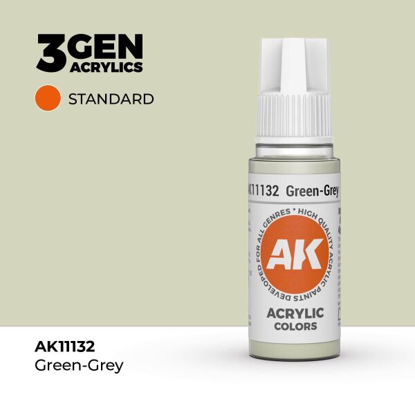 AK 11132 17 ml. Green-Grey, 3GEN Akrilik Model Boyası