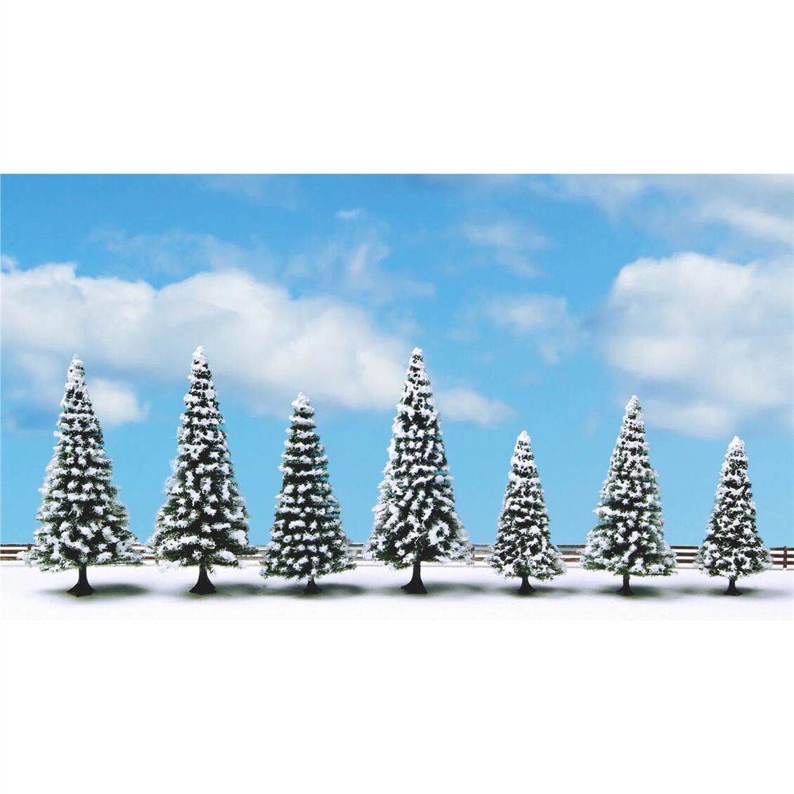 Noch 25087 Kar Yağmış Çam Ağaçları, 8-12 cm. 7 Adet, Diorama Malzemesi