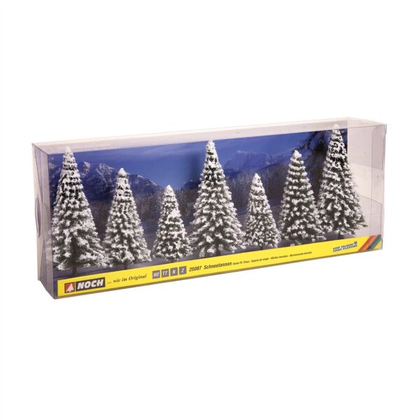 Noch 25087 Kar Yağmış Çam Ağaçları, 8-12 cm. 7 Adet, Diorama Malzemesi