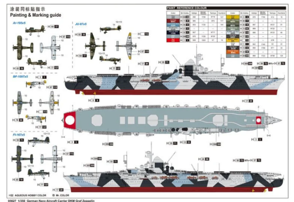1/350 German Navy Aircraft Carrier DKM Graf Zeppel
