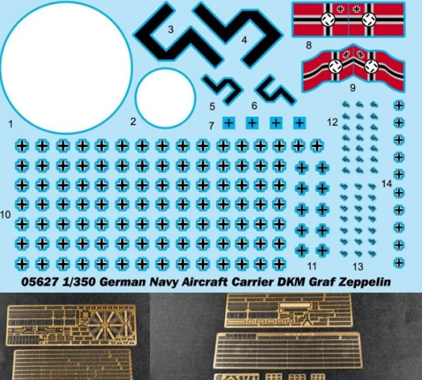 1/350 German Navy Aircraft Carrier DKM Graf Zeppel