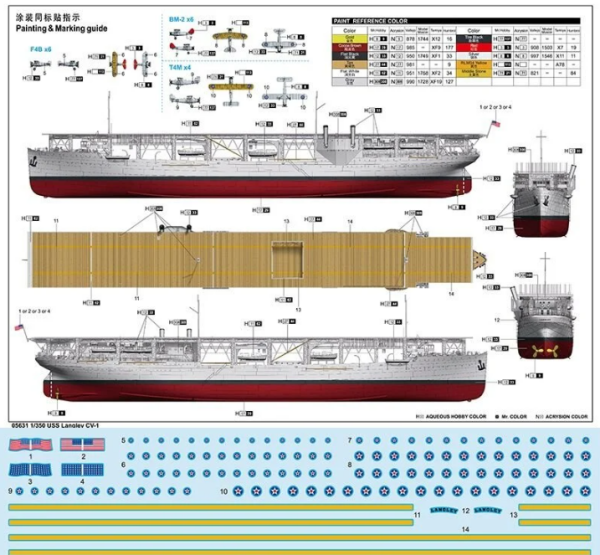 1/350 USS Langley CV-1