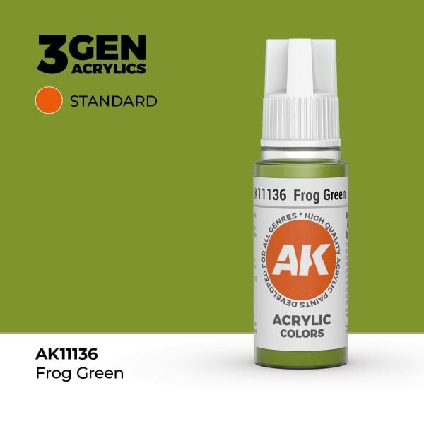 AK 11136 17 ml. Frog Green, 3GEN Akrilik Model Boyası