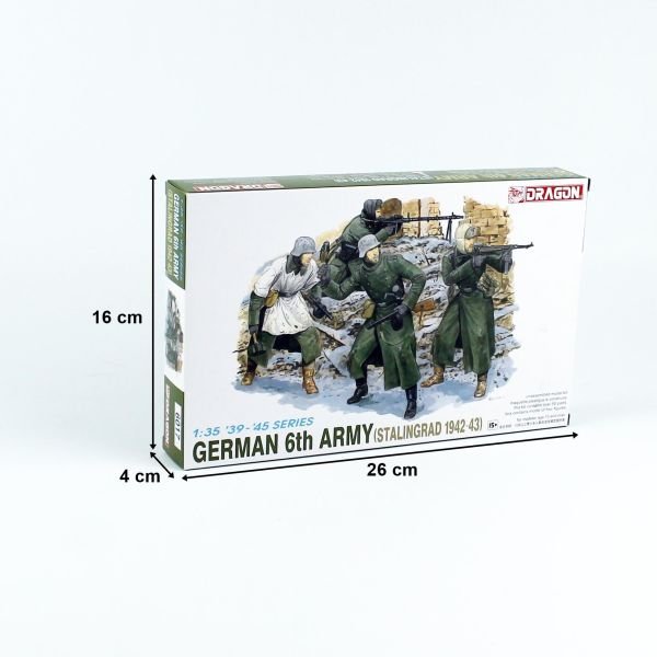 Dragon 6017 1/35 Ölçek, Alman 6.Ordu Askerleri, (Stalingard 1942/43) Figürleri Plastik Model Kiti
