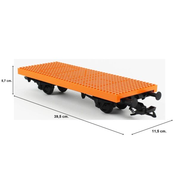 Piko 37970 1/22,5 Ölçek, Düz Kasalı, Model Tren Vagonu