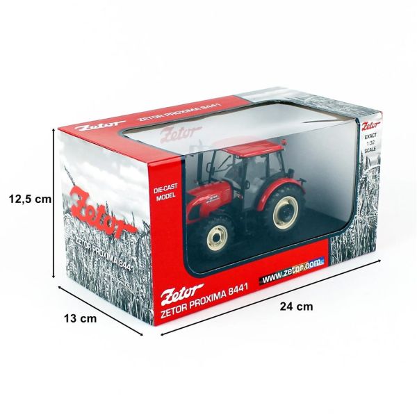 Universal Hobbies UH2726 1/32 Ölçek, Zetor Proxima 8441 Traktör, Sergilemeye Hazır Metal Tarımsal Makina Modeli