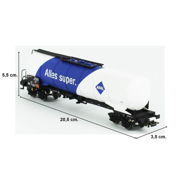 Piko (Expert) 54189 1/87 Ölçek, Aral, DB AG 5.Dönem, Modern Model Tren Tanker Vagonu