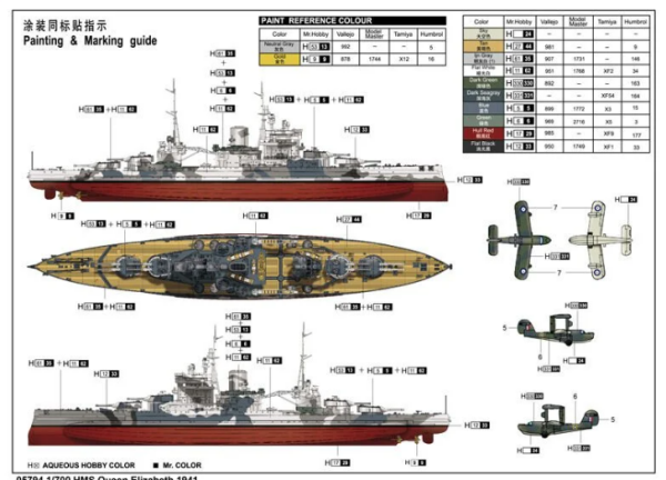 1/700 HMS Queen Elizabeth 1941