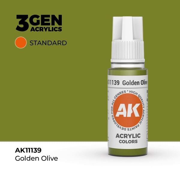 AK 11139 17 ml. Golden Olive, 3GEN Akrilik Model Boyası
