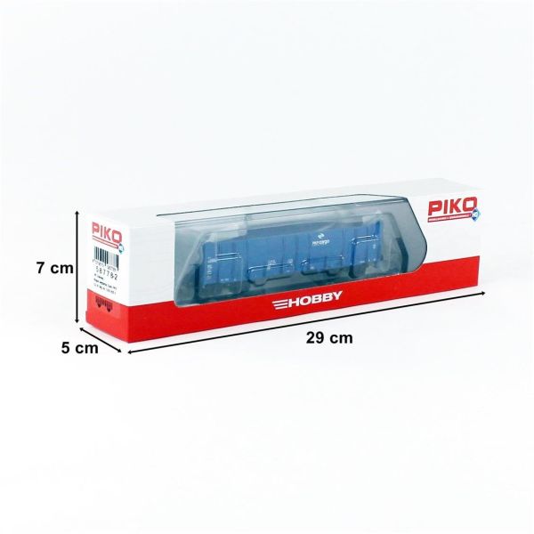 Piko 58778 1/87 Ölçek, PKP Cargo VI, Gondola Eaos, Yüksek Kenarlı, Mavi, Model Tren Yük Vagonu
