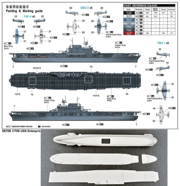 1/700 USS Enterprise CV-6
