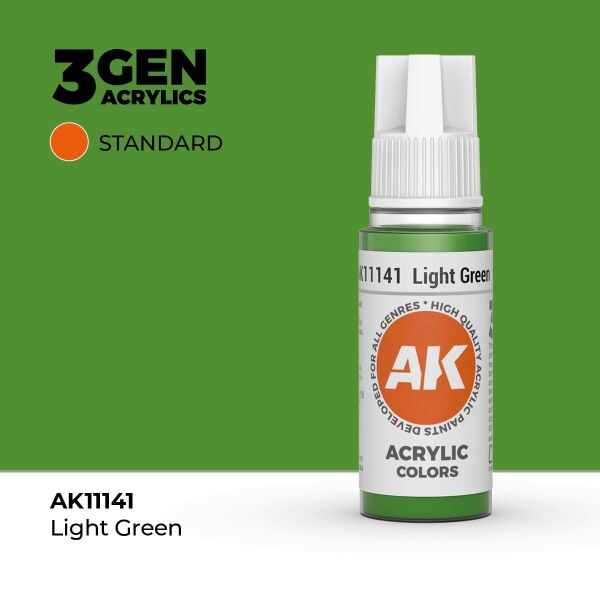 AK 11141 17 ml. Light Green, 3GEN Akrilik Model Boyası