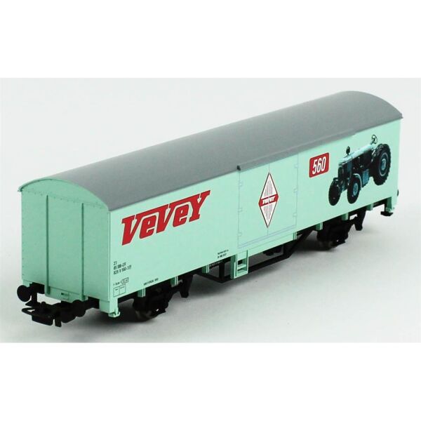 Piko (Classic) 54306 1/87 Ölçek,  Vevey, Kapalı Kasalı, SBB 3.Dönem, Model Tren Yük Vagonu