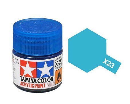 Acrylic Mini X-23 Clear Blue 10ml.