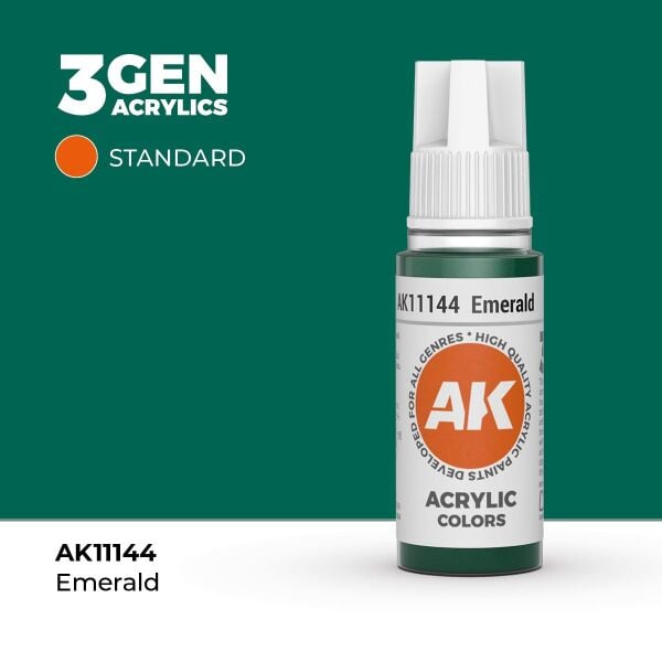 AK 11144 17 ml. Emerald, 3GEN Akrilik Model Boyası