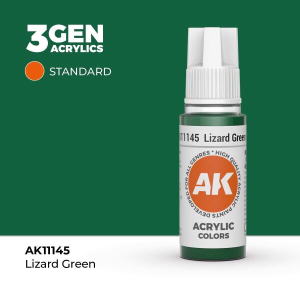 AK 11145 17 ml. Lizard Green, 3GEN Akrilik Model Boyası