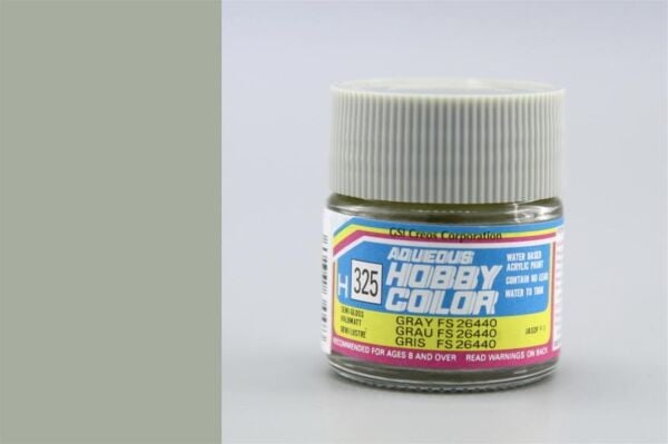 Mr.Hobby H-325 10 ml. Gray FS 26440, Aqueous Serisi Model Boyası