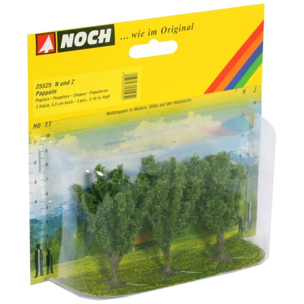 Noch 25525 Kavak Ağaçları, 5,5 cm. 3 Adet, Diorama Malzemesi
