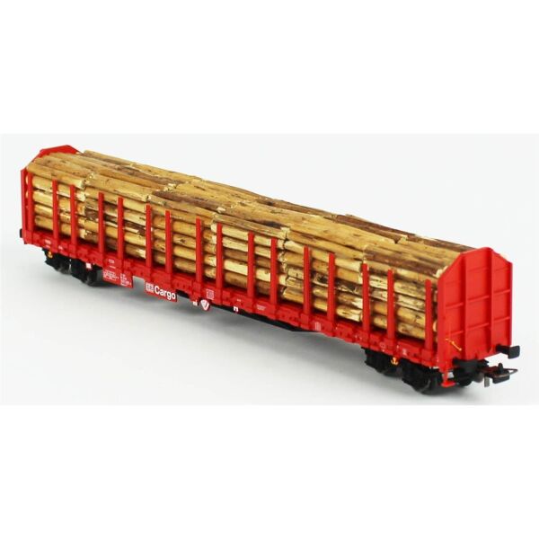 Piko (Expert) 54339 1/87 Ölçek, Roos-t642, Tomruk Taşıyan, DB AG 5.Dönem, Model Tren Yük Vagonu