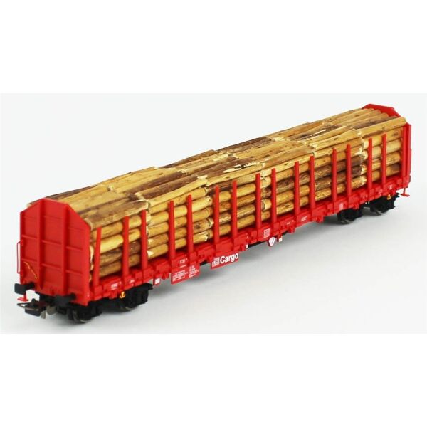Piko (Expert) 54339 1/87 Ölçek, Roos-t642, Tomruk Taşıyan, DB AG 5.Dönem, Model Tren Yük Vagonu