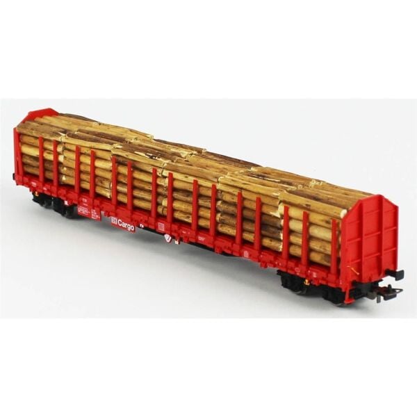 Piko (Expert) 54339 1/87 Ölçek, Roos-t642, Tomruk Taşıyan, DB AG 5.Dönem, Model Tren Yük Vagonu