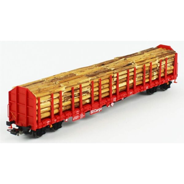 Piko (Expert) 54339 1/87 Ölçek, Roos-t642, Tomruk Taşıyan, DB AG 5.Dönem, Model Tren Yük Vagonu