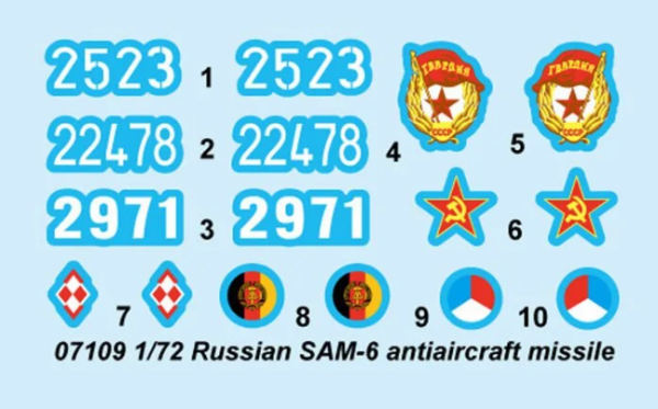 1/72 Russian SAM-6 Antiaircraft Missile