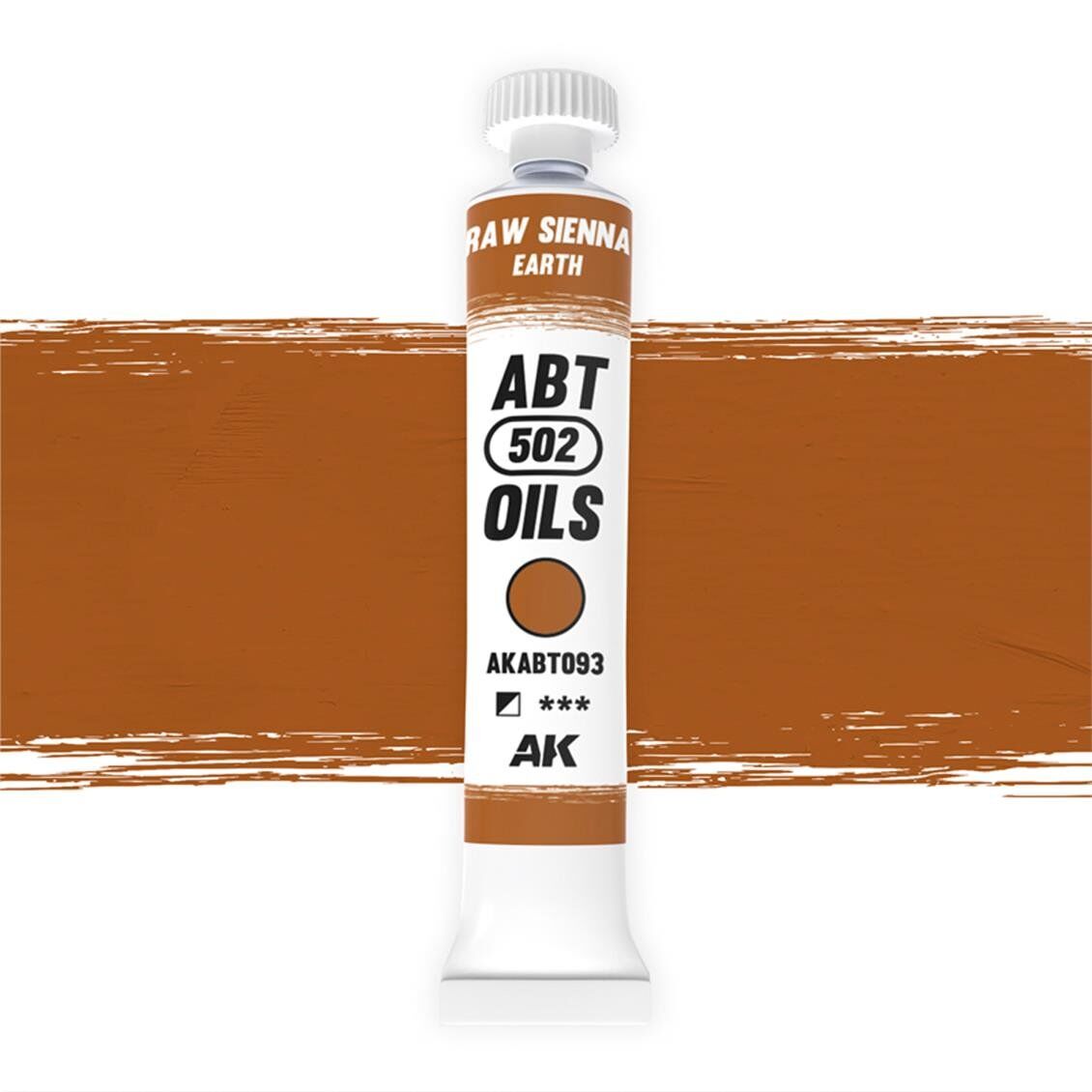 AK ABT100 20 ml. Yağlı Boya, Raw sienna / Earth
