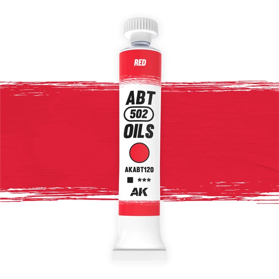 AK ABT130 20 ml. Yağlı Boya, Red