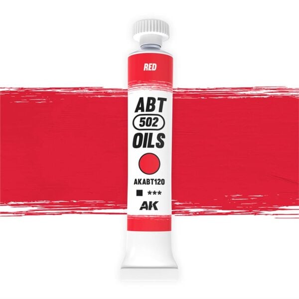 AK ABT130 20 ml. Yağlı Boya, Red
