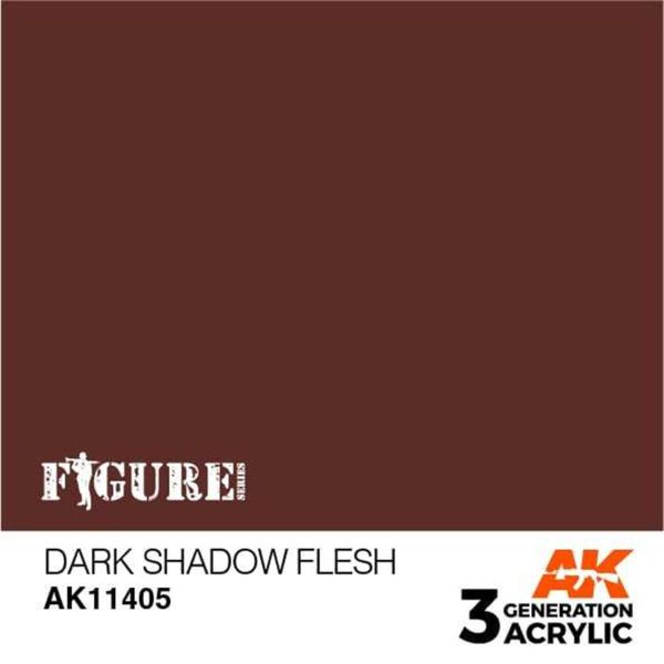 AK Interactive 11405 17 ml. Koyu Gölgeli Ten, Figürler için Akrilik Model Boyası